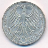 Német Szövetségi Köztársaság 1975J 5M Ag "Friedrich Ebert" T:UNC,AU
Federal Republic of G...