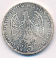 Német Szövetségi Köztársaság 1970F 5M Ag "Beethoven" T:UNC,AU patina
Federal Republic Ger...