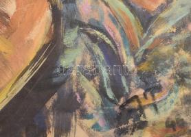 Hetényi Tibor (1891-1977): Női alak. Vegyes technika, papír, jelezve jobbra lent (paszpartu által ki...