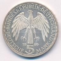 Német Szövetségi Köztársaság 1969F 5M Ag "Gerhard Mercator" T:UNC,AU patina
Federal Repub...