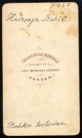 cca 1865 Hadzsega Bazil (1813 k.-1880) görögkatolikus pap, kanonok, nagyprépost portréja, vizitkárty...
