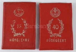 1974 Vas-, Fém- és Villamosenergiaipari Dolgozók Szakszervezete tagsági könyvek, 2 db, "40 éves...