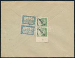 1920 Ajánlott céges levél "PÁNDORFALU" - Bécs / Registered business cover to Vienna