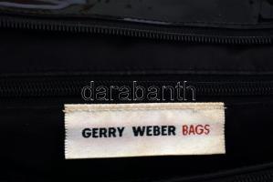 Gerry Weber fekete lakk táska, 40x27 cm
