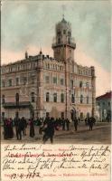 1902 Jaroslaw, Jaroslau, Yareslov; Ratusz / Rathaus / town hall, market square. S. Baumgarten (EK)
