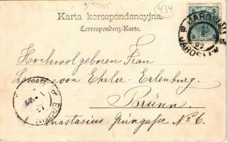 1902 Jaroslaw, Jaroslau, Yareslov; Ratusz / Rathaus / town hall, market square. S. Baumgarten (EK)