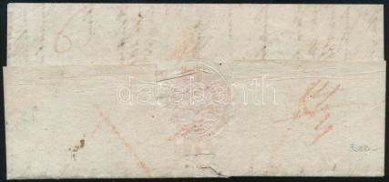 1819.10.18. Ajánlott tértivevényes levél "14/4" portó feljegyzéssel, luxus minőség / Regis...