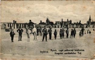 1916 Debica, Dembitz; Rynek, czesc polnocna-wschodnia / Ringplatz nordöstlicher Teil / WWI K.u.k. mi...