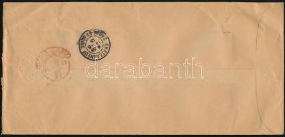 1913 Ajánlott levél "REGISTERED / TURKS ISLAND" - "CHATEAUNEUF" / Registered cov...