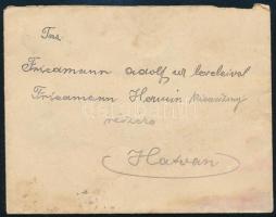 1894 Levél 1kr ötöscsíkkal bérmentesítve, "ODERBERG-BUDAPEST / 21 SZ." mozgóposta bélyegzé...