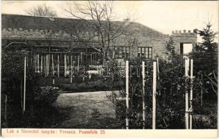 Versec, Werschetz, Vrsac; Lak a Neoschil tanyán. Zircher Antal fényképész / villa, vineyard