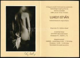 1988 Ujhelyi István (1936-2003) budapesti fotóművész vintage fotóművészeti alkotása, aláírva, beraga...