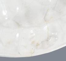 cca 1800 Nagyméretű olasz majolika dísztál. Deruta stílusú kerub mintás díszítéssel, anyagában formá...