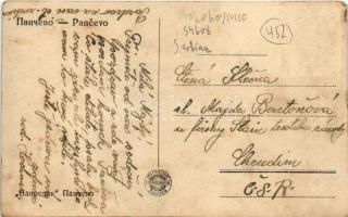 Pancsova, Pancevo; utca, Bogdanov és Schweizer üzlete / street view, shops (fa)