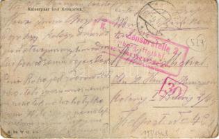 Kaiserpaar und Kronprinz; Charles IV and Zita, Otto, Viribus Unitis propaganda, coat of arms, K. Ph....