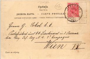 1899 Beograd, Belgrade, Belgrád; Balkanska-Strasse / Rue Balkanska / street view