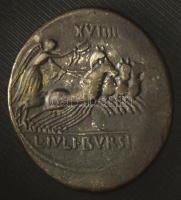 Róma, Köztársaság Kr.e. 85 / Denarius Ag (3,84g) T:XF
Roman Republic 85 BC / Denarius Ag "L IV...