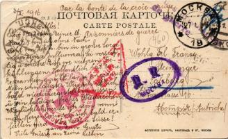 1916 Nizhny Novgorod, Nijni-Novgorod; port, pier, river police (EB)