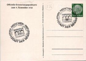 1938 Und Ihr habt doch gesiegt! Offizielle Erinnerungspostkarte zum 9. November 1938 / WWII German N...