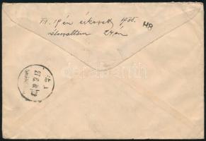 1935 Ajánlott levél dekoratív bérmentesítéssel, a német konzulátusról küldve, "SHANGHAI" -...