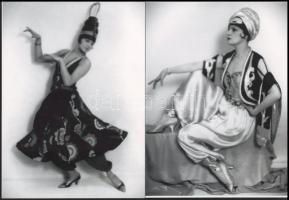 cca 1927 Balázs Sándor fényképész berlini műtermében készült felvételek, 2 db modern nagyítás, jelzé...