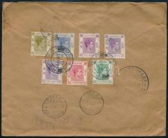 1939 Ajánlott légi levél / registered airmail cover "HONG-KONG" - "ATHINAI" - &q...
