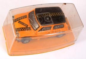 Politoys S 582 Mini Cooper makett autó, eredeti vitrinében, h: 17 cm