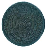 Ausztria 1687. 6kr Ag "I. Lipót" Graz (3,22g) T:VF patina
Austria 1687. 6 Kreuzer Ag &quo...