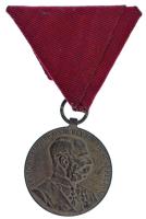 1898. "Jubileumi Emlékérem Fegyveres Erő Számára / Signum memoriae (AVSTR)" bronz kitüntet...