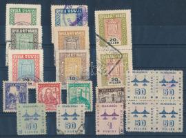 19 db Gyula városi okmánybélyeg