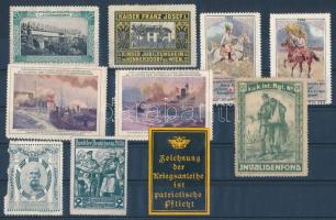 10 db 1. világháborús adománybélyeg