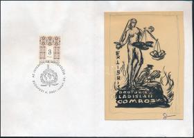 Sterbenz Károly (1901-1993): Ex libris doctoris Ladisla(..) Gombos (Ex libris Gombos László terv). T...