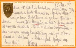 1915 Feldzug 4. Armee 1914-1916. Viribus Unitis. Die 4. Armee den Invaliden und den Witwen und Waise...