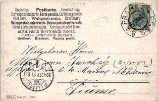 1904 Monkeys playing with dice, humour art postcard. Mixt. Serie 224. 6 Dess. s: Lothar Meggendorfer...