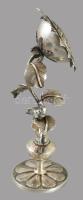 Ezüst (Ag) napraforgó alakos besamin tartó. Bécs, 1859, 13 latos ezüst, m: 24 cm, 305g /// Silver (A...