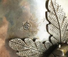 Ezüst (Ag) napraforgó alakos besamin tartó. Bécs, 1859, 13 latos ezüst, m: 24 cm, 305g /// Silver (A...