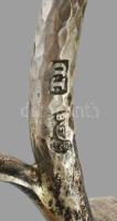 Ezüst (Ag) napraforgó alakos besamin tartó. Bécs, 1859, 13 latos ezüst, m: 24 cm, 305g /// Silver (A...