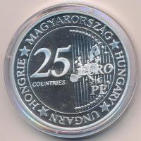 DN "Eurófantáziák - Szabadságszobor" Ag emlékérem kapszulában (20,7g/0,999/38,61mm) T:PP p...