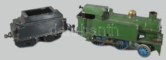 cca 1930 Marklin szenes kocsi mozdonyával, korának megfelelő jó állapotban, h: 25-30 cm /// c. 1930 ...