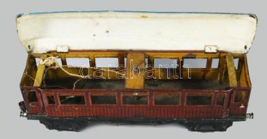 cca 1930 Marklin Mitropa étkezőkocsi, korának megfelelő állapotban, h: 34 cm /// c. 1930 Märklin Mit...