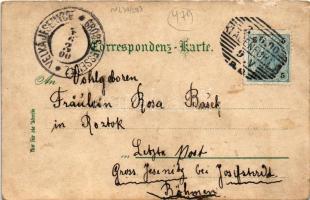 1900 Klagenfurt, Bahnhof / railway station (creases)