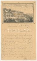 1884 (Vorläufer!!!) Semmering, Hotel Semmering - very early postcard! (EK)
