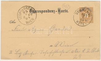 1884 (Vorläufer!!!) Semmering, Hotel Semmering - very early postcard! (EK)