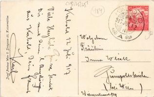 1917 Kabold, Kobersdorf; Savanyú forrás, fürdő. Josef Prokopp kiadása / Sauerquelle / spa town with ...