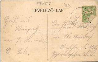 1912 Vimpác, Vimpas, Wimpassing an der Leitha; Kirche, Pfarrhof u. Kloster, Seidenspinnerei, Hauptst...