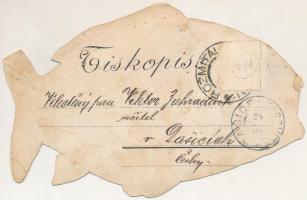 Veselé Vánoce. Tahle mrska roztomilá, vází jiste 102 kila. Náklad. L. Kautsky Praha / cseh nyelvű ha...