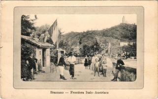 Brazzano (Cormons), Frontiera Italo-Austriaca / border station between Italy and Austria-Hungary, bo...