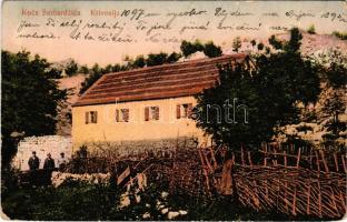 1912 Krivosije, Krivosija; Kuca Samardzica / tourist house (worn corners)