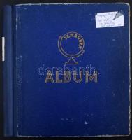 Kis magyar gyűjtemény maradvány az 1881-1990 közötti időszakból albumlapokon nagyalakú Schaubek rugó...