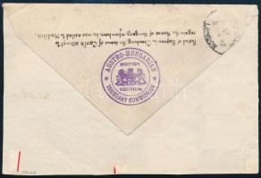 1922 Dekoratív ajánlott levél Sopronból Angliába, a soproni népszavazás dokumentuma! "SOPRON&qu...